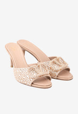 VLogo 70 Crystal-Embellished Mules