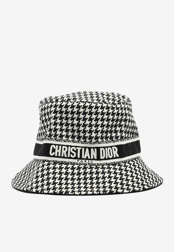 Houndstooth Logo Bucket Hat