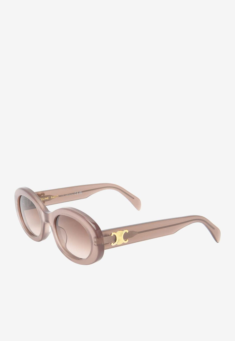 Triomphe Oval-Shape Sunglasses