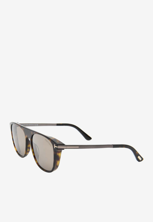 Lionel Havana Square Sunglasses