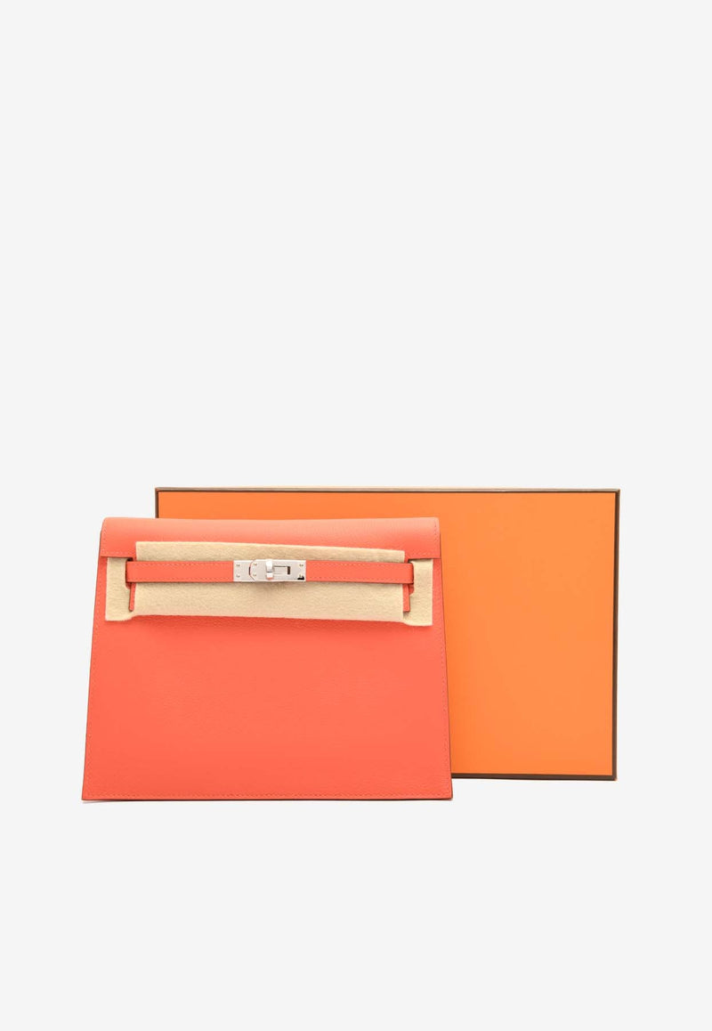 Kelly Danse in Orange Field Evercolor Leather with Palladium Hardware