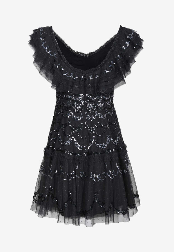 Everthine Sequin-Embellished Mini Dress