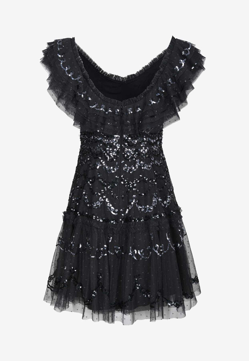 Everthine Sequin-Embellished Mini Dress