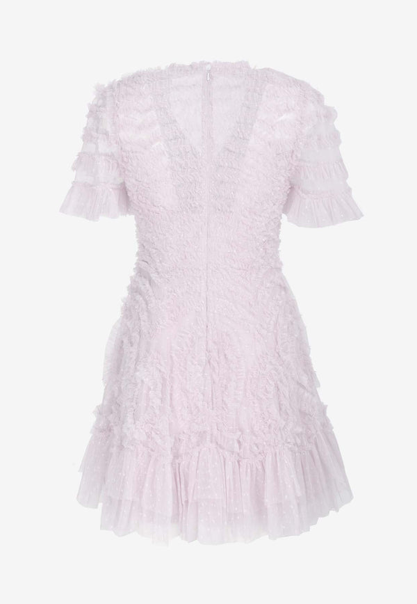 Verity V-neck Ruffled Mini Dress