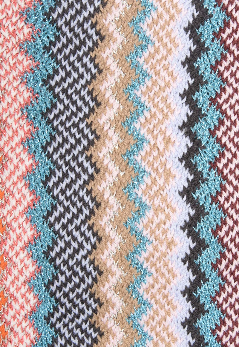 Zig Zag Wool-Blend Scarf