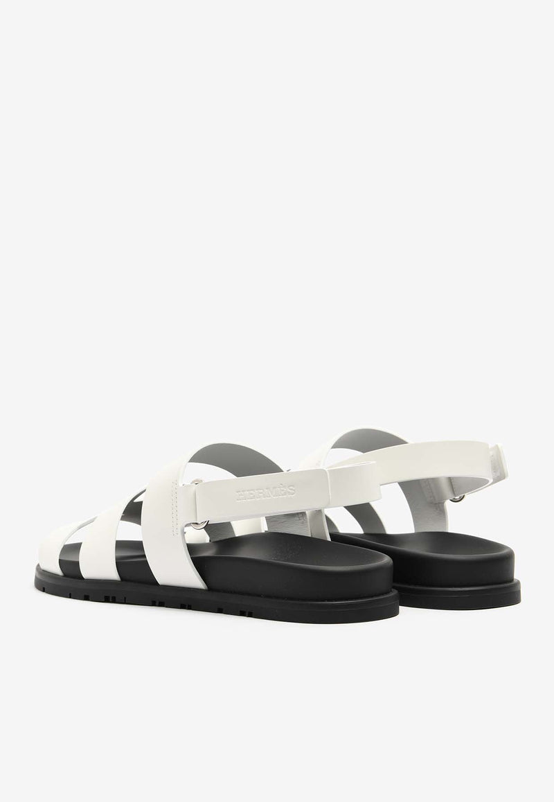 Genius Sandals in White Calfskin