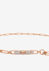 Kelly Chaine Lariat Necklace in Rose Gold and Diamonds