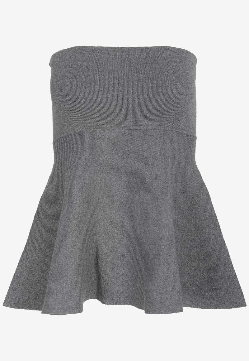 Agathe Strapless Knitted Top