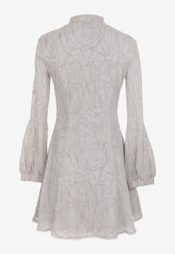 Mhany Embroidered Mini Dress