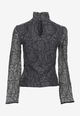 Sabhy Embroidered Sheer Top