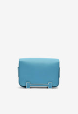 Geta Shoulder Bag in New Bleu Jean Chevre Mysore with Palladium Hardware