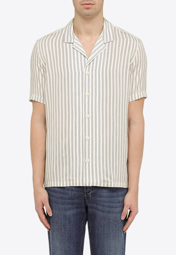 Short-Sleeved Striped Shirt