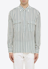 Ottanium Silk Blend Striped Shirt
