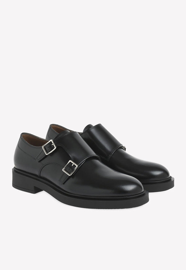 Scott Double Mock Straps Leather Shoes