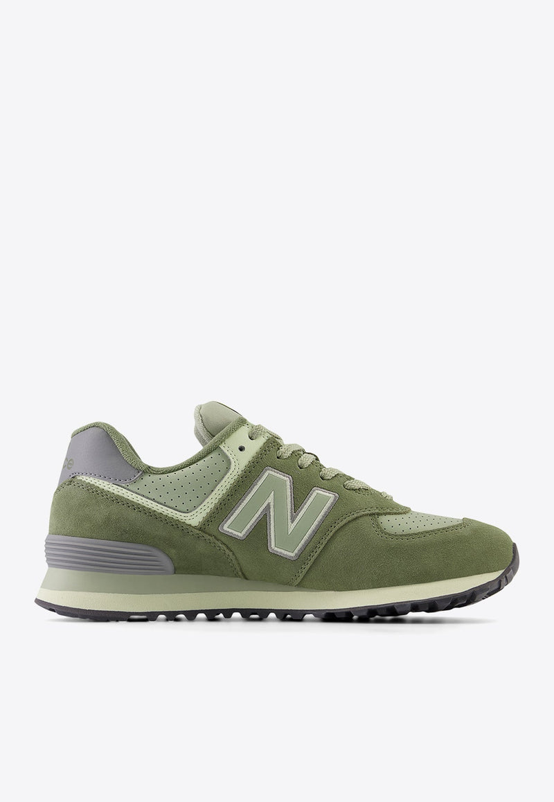 574 Low-Top Sneakers in Deep Olive