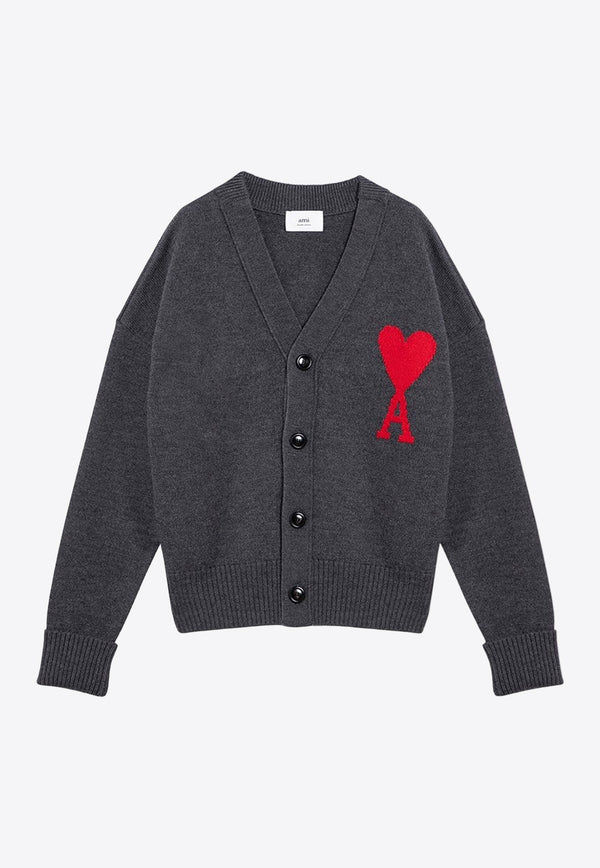 Ami De Coeur Intarsia Knit Cardigan