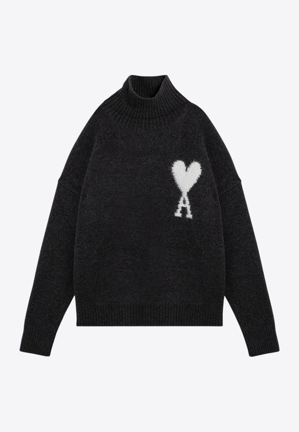 Ami De Coeur Intarsia Knit Turtleneck Sweater