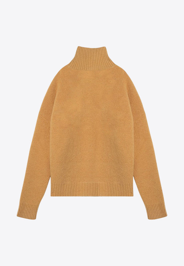 Ami De Coeur Intarsia Knit Turtleneck Sweater