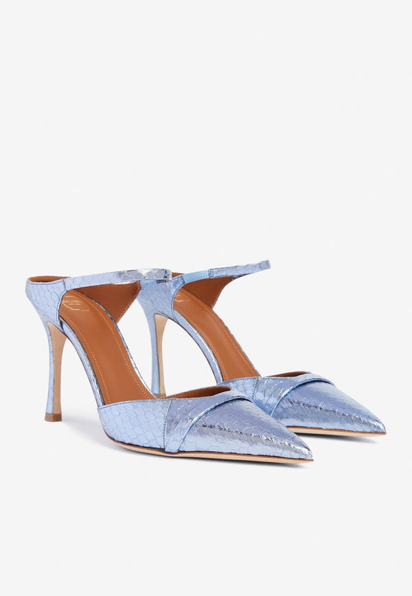 Uma 90 Double Strap Leather Mules