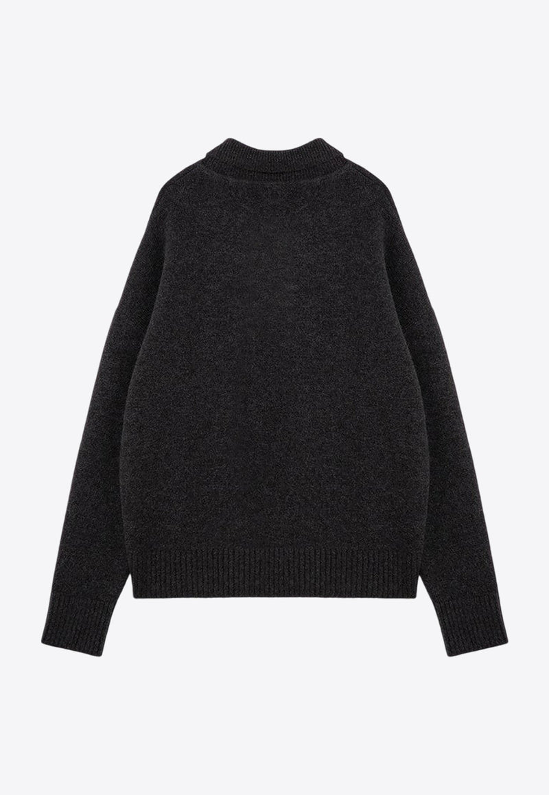 Ami De Coeur Alpaca Polo Sweater