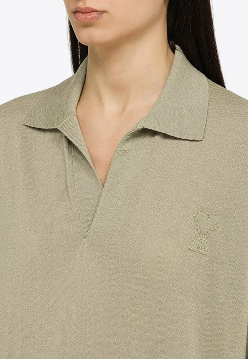 Logo Embroidered Polo Sweater