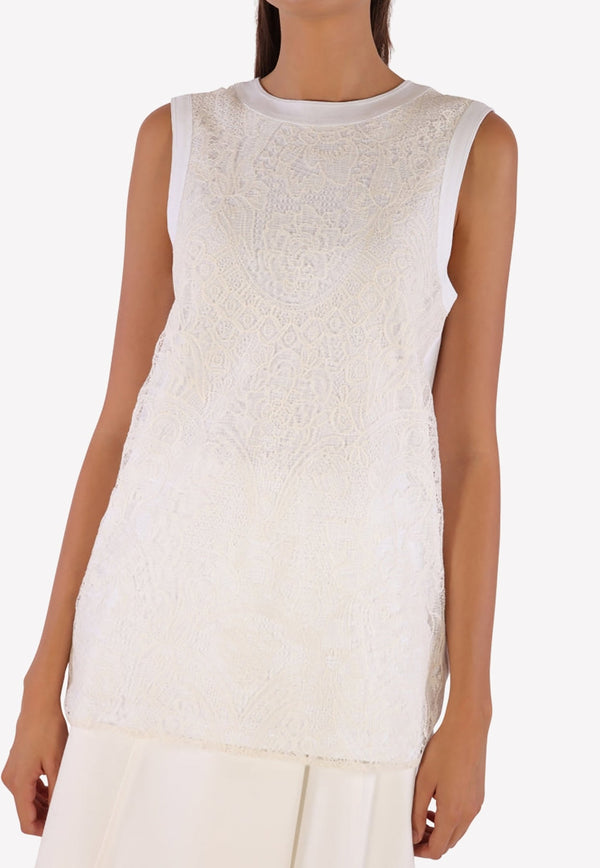 Sleeveless Lace Top