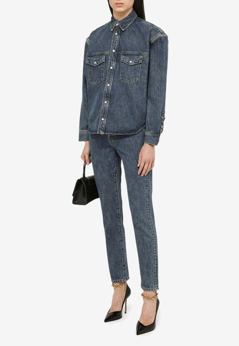 Washed-Out Slim Jeans