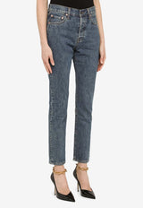 Washed-Out Slim Jeans