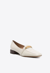 Whitney Croc-Embossed Leather Loafers