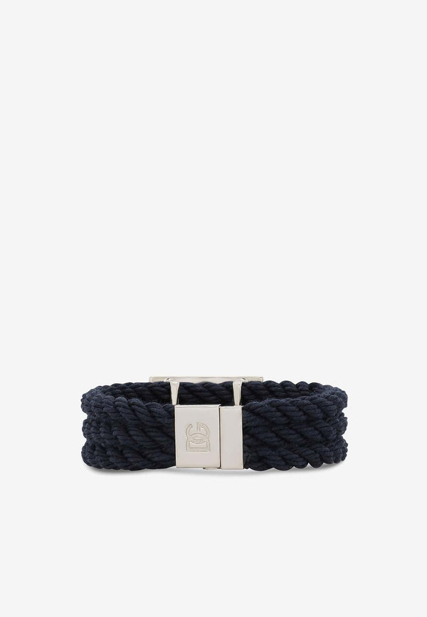 Marina Logo Plaque Cord Bracelet