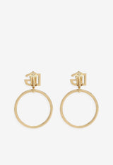 Clip-On DG Logo Hoop Earrings