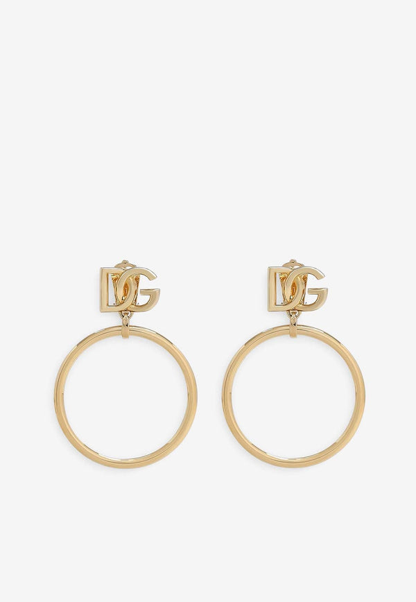 Clip-On DG Logo Hoop Earrings