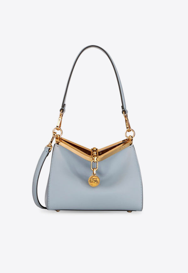 Mini Vela Leather Shoulder Bag