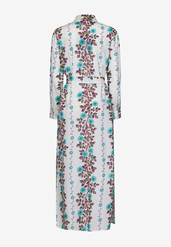 Floral Print Maxi Beach Dress