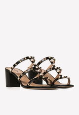 Rockstud 60 Calf Leather Sandals