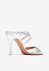 Yoko 90 Sandals in Metallic Leather