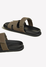 Chypre Sandals in Suede Calfskin