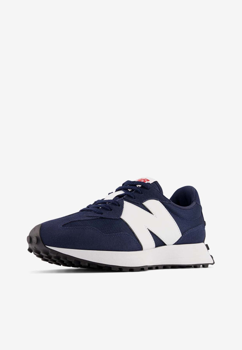 327 Low-Top Sneakers in Natural Indigo with White