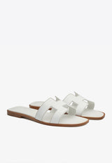 Oran H Cut-Out Sandals in Calf Leather