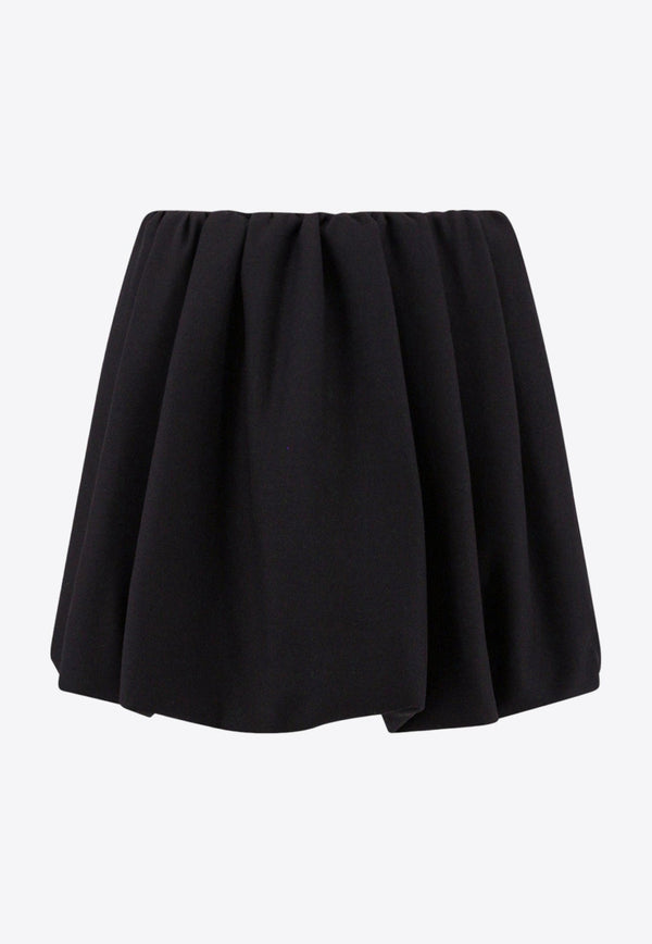 Crepe Couture Mini Peplum Skirt