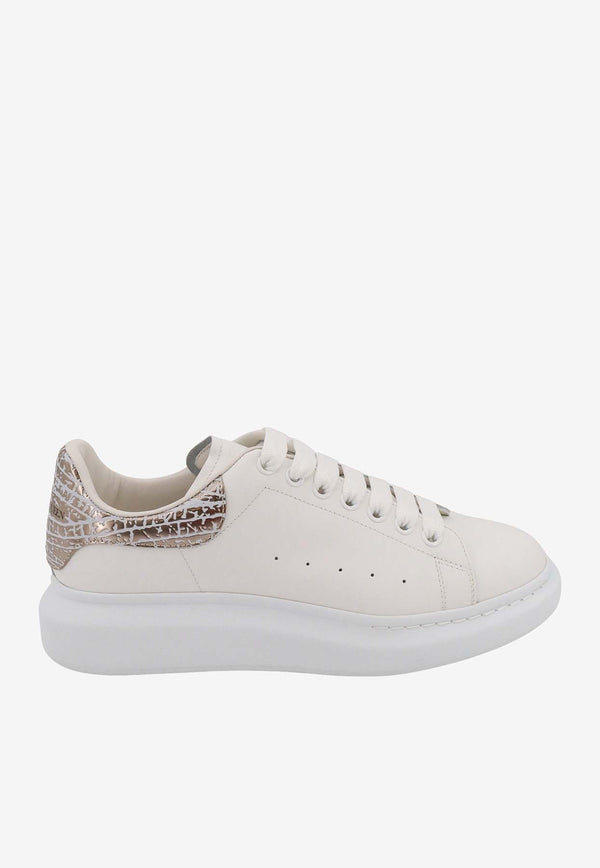 Oversized Low-Top Sneakers with Dragonfly Print