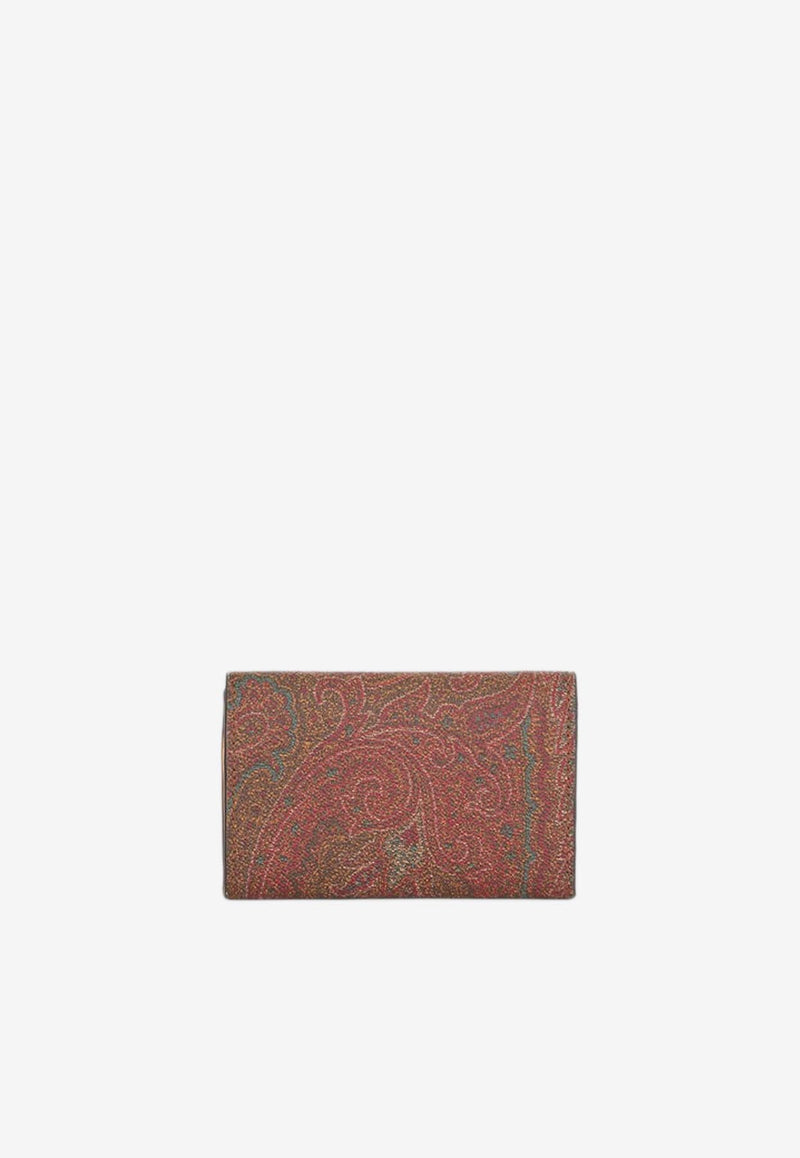 Paisley-Print Cardholder