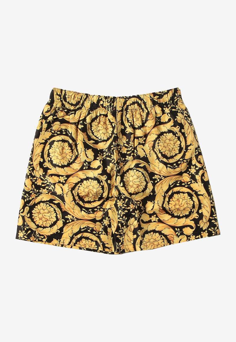 Boys Barocco Print Swim Shorts