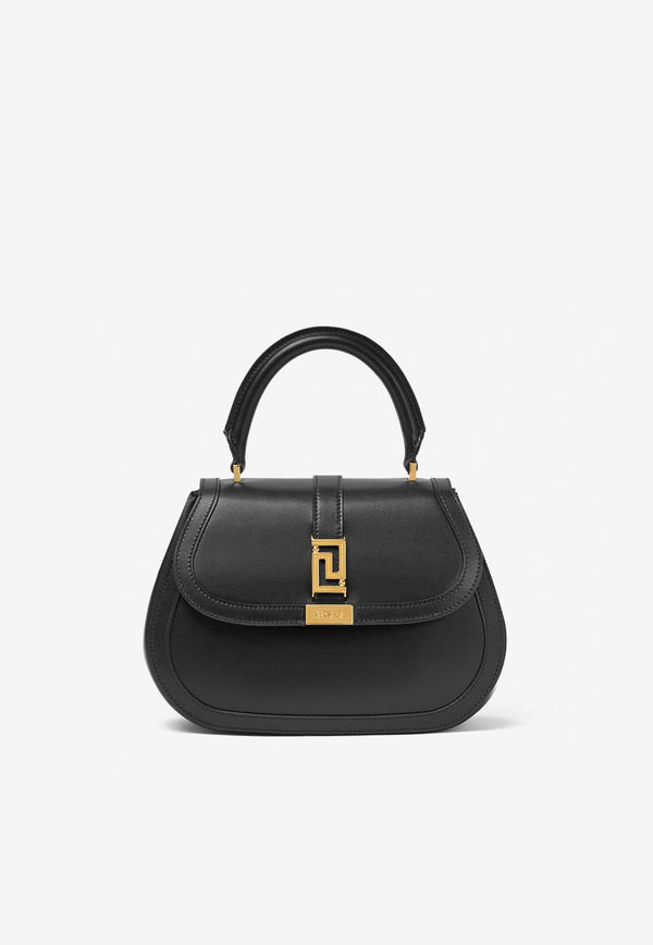 Greca Goddess Top Handle Bag in Calf Leather