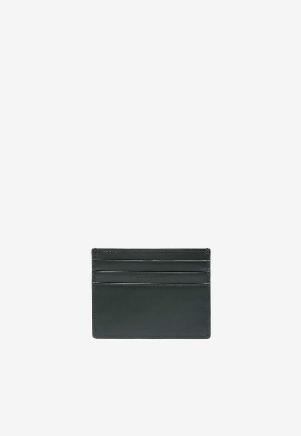 Logo Embossed Leather Cardholder