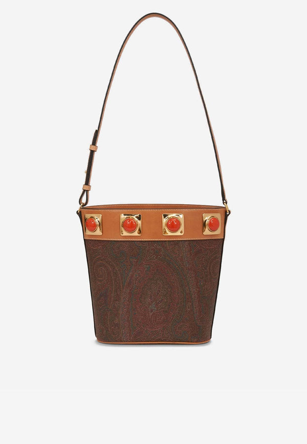 Paisley Crown Me Bucket Bag