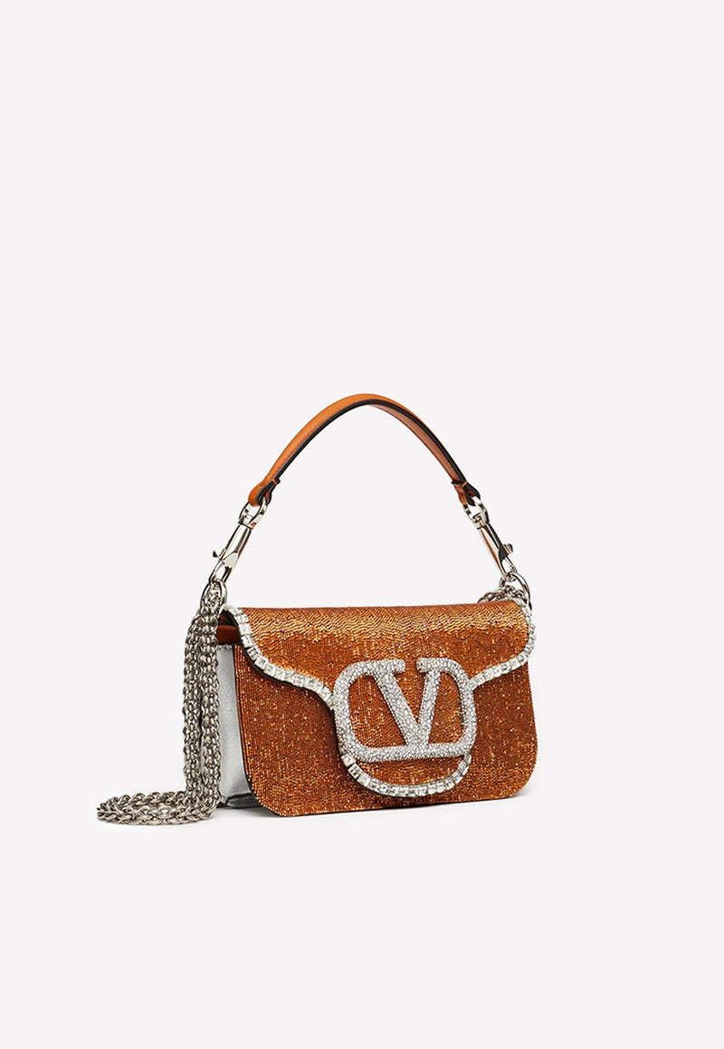 Small Locò VLogo Crystal Shoulder Bag