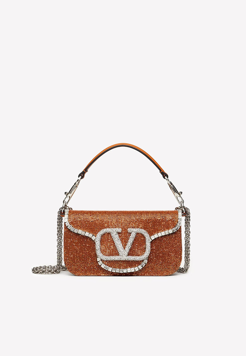 Small Locò VLogo Crystal Shoulder Bag