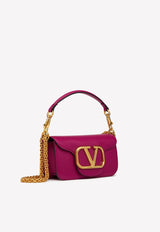 Small VLogo Shoulder Bag in Calfskin