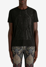 Paisley Embroidered T-shirt